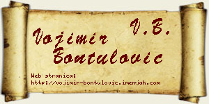Vojimir Bontulović vizit kartica